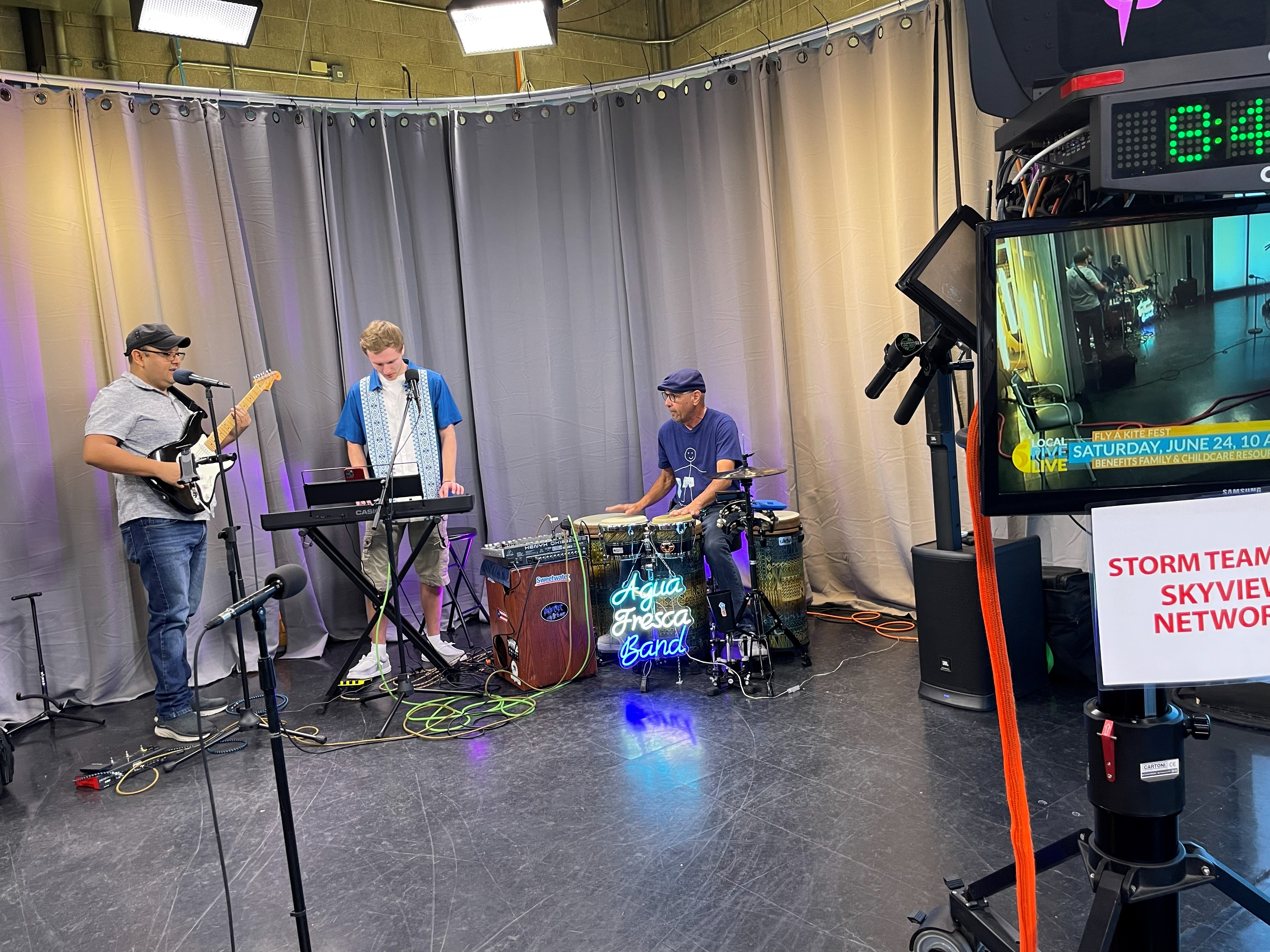Agua Fresca Band commercial shoot photo one